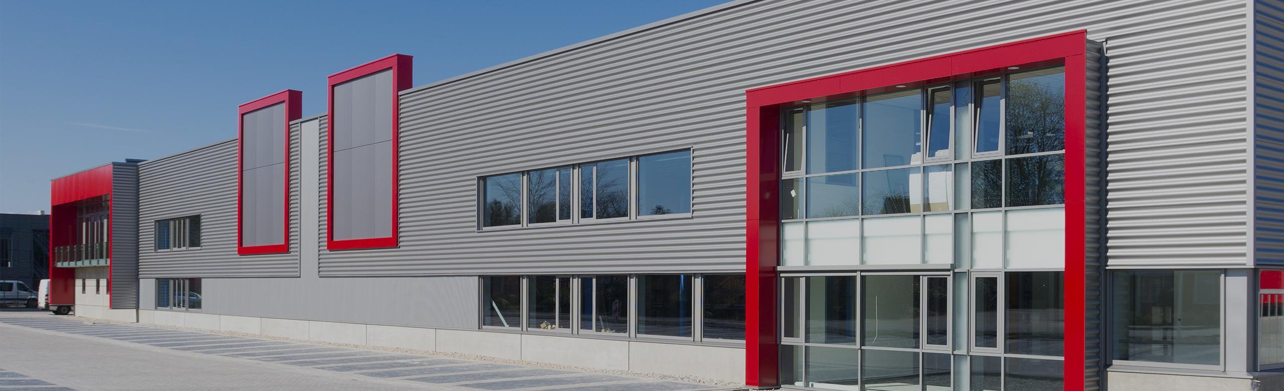 Industrial buildings with heavy plant and machinery.